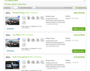 Oferty wynajmu samochodów Oferty wynajmu samochodów